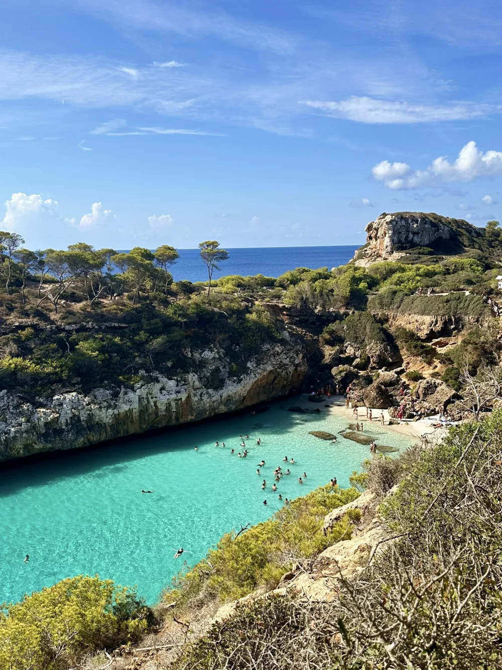 Turquoise cove beach on Majorca